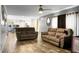 Living area features wood look flooring and neutral walls at 1051 Cooper Store Rd, Moncks Corner, SC 29461