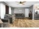 Spacious living room featuring wood-look floors and decor accents at 1051 Cooper Store Rd, Moncks Corner, SC 29461