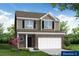 Charming two-story home with a brick and siding exterior and a two-car garage at 112 Shingle Oak Dr, Moncks Corner, SC 29461