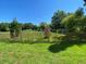 A grassy backyard is enclosed by a rustic wooden fence, providing a safe and private outdoor space at 116 Gaura Ln, Summerville, SC 29483