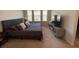 Bedroom with a queen bed, nightstand, and TV, offering a comfortable and functional living space at 116 Gaura Ln, Summerville, SC 29483