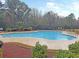 Large community pool surrounded by lush greenery, perfect for relaxation and recreation at 123 Lynches River Dr, Summerville, SC 29485