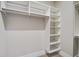 Spacious walk-in closet featuring custom shelving to maximize storage and organization at 1363 Rivella Dr, Mount Pleasant, SC 29464