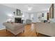 Spacious living room featuring a fireplace, neutral paint, and lots of natural light at 1394 Center Lake Dr, Mount Pleasant, SC 29464
