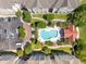 Aerial view of the community pool near parking and condo buildings at 1984 Folly Rd # A310, Charleston, SC 29412