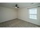 Bright bedroom with a ceiling fan and window at 201 Bigleaf Ct, Summerville, SC 29486