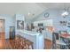 Bright eat-in kitchen features stainless steel appliances, bar seating, and modern fixtures at 210 Delafield Dr, Summerville, SC 29483