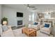 Bright living room featuring a fireplace, plush seating, and an open layout at 211 Saxony Loop, Summerville, SC 29486