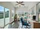 Sunlit home office provides a bright and inspiring workspace with backyard views at 211 Saxony Loop, Summerville, SC 29486