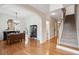 Formal dining room featuring beautiful hardwood floors and classic decor at 2267 N Marsh Dr, Mount Pleasant, SC 29466