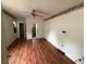An empty bedroom with hardwood flooring, great natural light, and ceiling fan at 2601 Oregon Ave, North Charleston, SC 29405