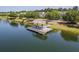 Aerial view of lakefront pavilion, perfect for enjoying scenic views and relaxing by the water at 2931 Waterleaf Rd, Johns Island, SC 29455