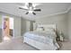 This bedroom features a ceiling fan, and neutral colored walls at 2931 Waterleaf Rd, Johns Island, SC 29455