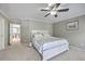 This bedroom features a ceiling fan, and neutral colored walls at 2931 Waterleaf Rd, Johns Island, SC 29455