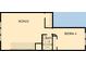 Second floor plan displaying the bonus room, fourth bedroom, and third bathroom at 324 Trailmore Ln, Summerville, SC 29486