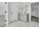 Bathroom vanity featuring open access to the closet and modern accents at 4000 Saltwater Cir, Johns Island, SC 29455