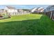 Large grassy backyard with a wooden fence, ideal for recreation, gardening, and outdoor activities at 408 Fox Sparrow Ct, Summerville, SC 29486