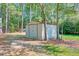 Backyard outbuilding for extra storage with mature trees on a large lot at 441 Compton Dr, Moncks Corner, SC 29461