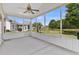 Screened porch with a beautiful view of the pond and yard at 528 Sea Foam St, Summerville, SC 29486