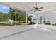 Charming screened porch with a view of a fountain and pond at 528 Sea Foam St, Summerville, SC 29486
