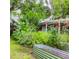 Backyard with raised garden beds and lush greenery at 81 Rutledge Ave, Charleston, SC 29401