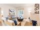 Cozy living room with sliding glass doors to a patio and stylish decor at 812 Long Bluff Rd, Summerville, SC 29486