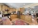 Efficient kitchen design with stainless appliances, light cabinets and wood counters at 820 Old Cordesville Rd, Moncks Corner, SC 29461