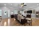 Relaxing living room with hardwood floors, neutral decor, and plenty of seating at 820 Old Cordesville Rd, Moncks Corner, SC 29461