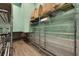 Storage room with metal shelving units and tiled flooring at 820 Old Cordesville Rd, Moncks Corner, SC 29461
