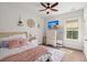 Cozy bedroom with plush textiles, decorative accents, and a ceiling fan creates a relaxing retreat at 840 Forrest Dr, Charleston, SC 29492