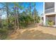 Landscaping view of a home with a lawn, tropical plants, and natural surroundings for a private and serene environment at 840 Forrest Dr, Charleston, SC 29492