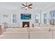 Inviting living room with a fireplace, large sectional sofa, and a flat screen TV at 840 Forrest Dr, Charleston, SC 29492