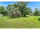Expansive backyard featuring lush green grass, mature trees, and a privacy fence, perfect for outdoor enjoyment at 106 Brown Ct, Summerville, SC 29486