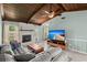 Cozy room featuring natural light, light blue walls, wood ceiling and comfortable seating at 106 Brown Ct, Summerville, SC 29486