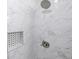 Up close view of shower with shower head at 132 Tranquil Ln, Ladson, SC 29456