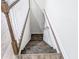 Stairway features wood steps and white railings at 132 Tranquil Ln, Ladson, SC 29456