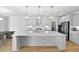 Spacious kitchen featuring a large island, stainless steel appliances, and modern lighting at 133 Headwater Dr, Summerville, SC 29486