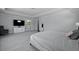 Serene main bedroom with plush carpet, large TV, and ample space, ideal for comfort and entertainment at 133 Headwater Dr, Summerville, SC 29486