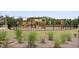 A community playground is surrounded by a black metal fence with a wood chip base at 133 Headwater Dr, Summerville, SC 29486