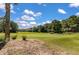 Scenic view of the lush green golf course surrounded by mature trees and a sandy hill at 1330 Somersby Ln, Mount Pleasant, SC 29466