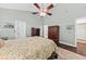 Bright main bedroom with high ceilings, plenty of natural light, and hardwood floors at 1330 Somersby Ln, Mount Pleasant, SC 29466