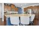 Kitchen with large island, granite countertops, and stainless steel appliances at 136 Stagecoach Ln, Summerville, SC 29483