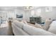 Living room featuring hardwood floors and view of the foyer at 136 Stagecoach Ln, Summerville, SC 29483