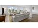 Bright, airy living room with large windows offering scenic views, with hardwood floors and neutral furniture at 145 Pier View St # 407, Charleston, SC 29492