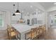 Modern kitchen featuring a large island with seating and pendant lighting at 1828 Agate Bay Dr, Mount Pleasant, SC 29466