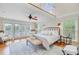 Bright bedroom featuring french doors to a balcony, hardwood floors and neutral tones at 22 Beachwood East, Isle of Palms, SC 29451