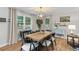 Dining area featuring a large wooden table, modern chairs, and natural light at 230 Azalea Ct, Moncks Corner, SC 29461