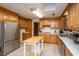 Traditional kitchen featuring wood cabinets, countertops, and stainless steel appliances at 2567 Mona Ave, Charleston, SC 29414