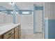 Bright bathroom featuring a shower and vanity at 261 Sweet Alyssum Dr, Ladson, SC 29456