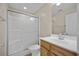 Compact bathroom with a glass shower and vanity at 261 Sweet Alyssum Dr, Ladson, SC 29456